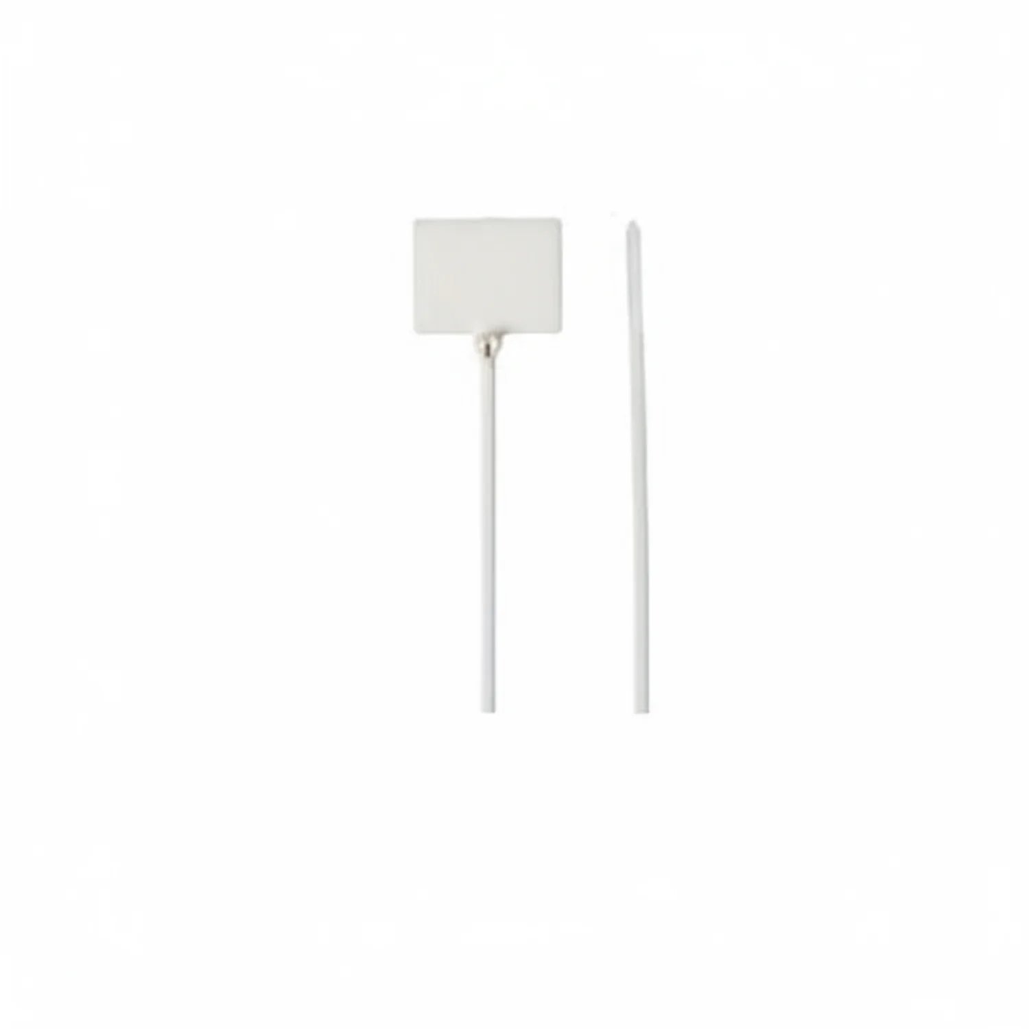 Thomas & Betts TY153MFR 4.35" 18lb Flame Retardant White Identification Cable Ties / Zip Ties .78x1" Marking Pad 500/Bag
