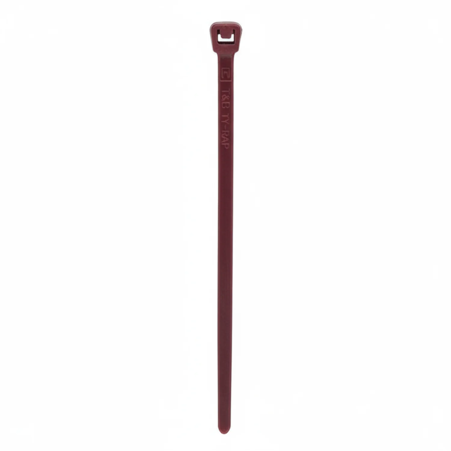 Thomas & Betts TYV523M 4" 18lb Maroon Low-Smoke Plenum Fluoropolymer Cable Ties / Zip Ties 100/Bag
