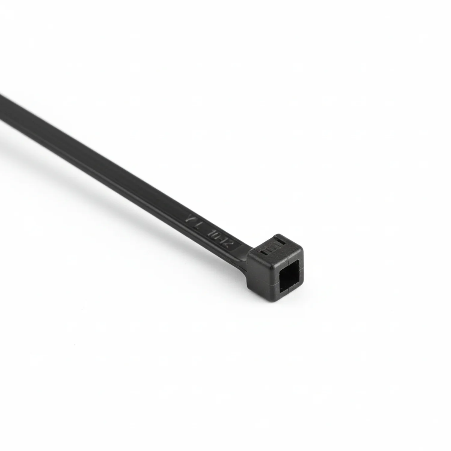 UV Resistant Cable Tie, 15" Long, UL Rated, 50lb Tensile Strength, PA66UV, Black, 100/pkg
