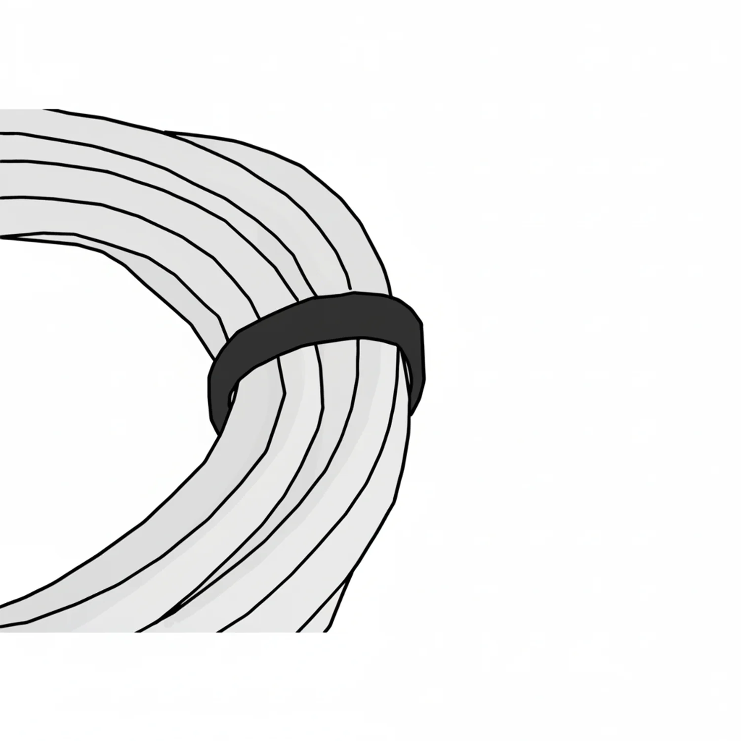 VELCRO BRAND Hook-and-Loop Cable Tie Roll: 75 ft Lg, 2 in Wd, 29 lb Tensile Strength, Black - Image 4